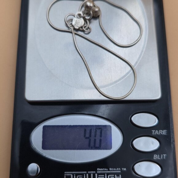 10.5 Inch Sterling Silver Bell Charms Chain Ankle Bracelet A5013 - Picture 6 of 6